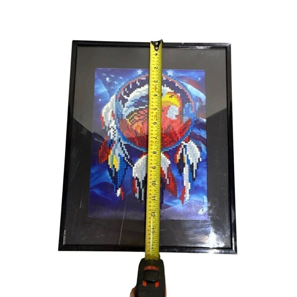 Diamond Painting Finished Completed 3D Dream Catcher L692 Wall Art Framed